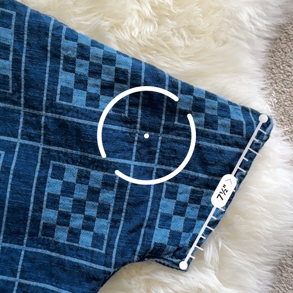 Ace & Jig Capella Jacket in Atlantis / Sail indigo denim blue cotton vguc - Picture 6 of 7
